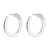 925 Sterling Silver Handmade Beautiful Open Adjustable Hoop Earrings