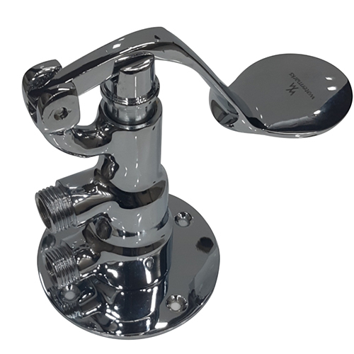 CP Foot Operated Valve With Deck Mounted Spout U Type and 36inc SS Connection Pipe