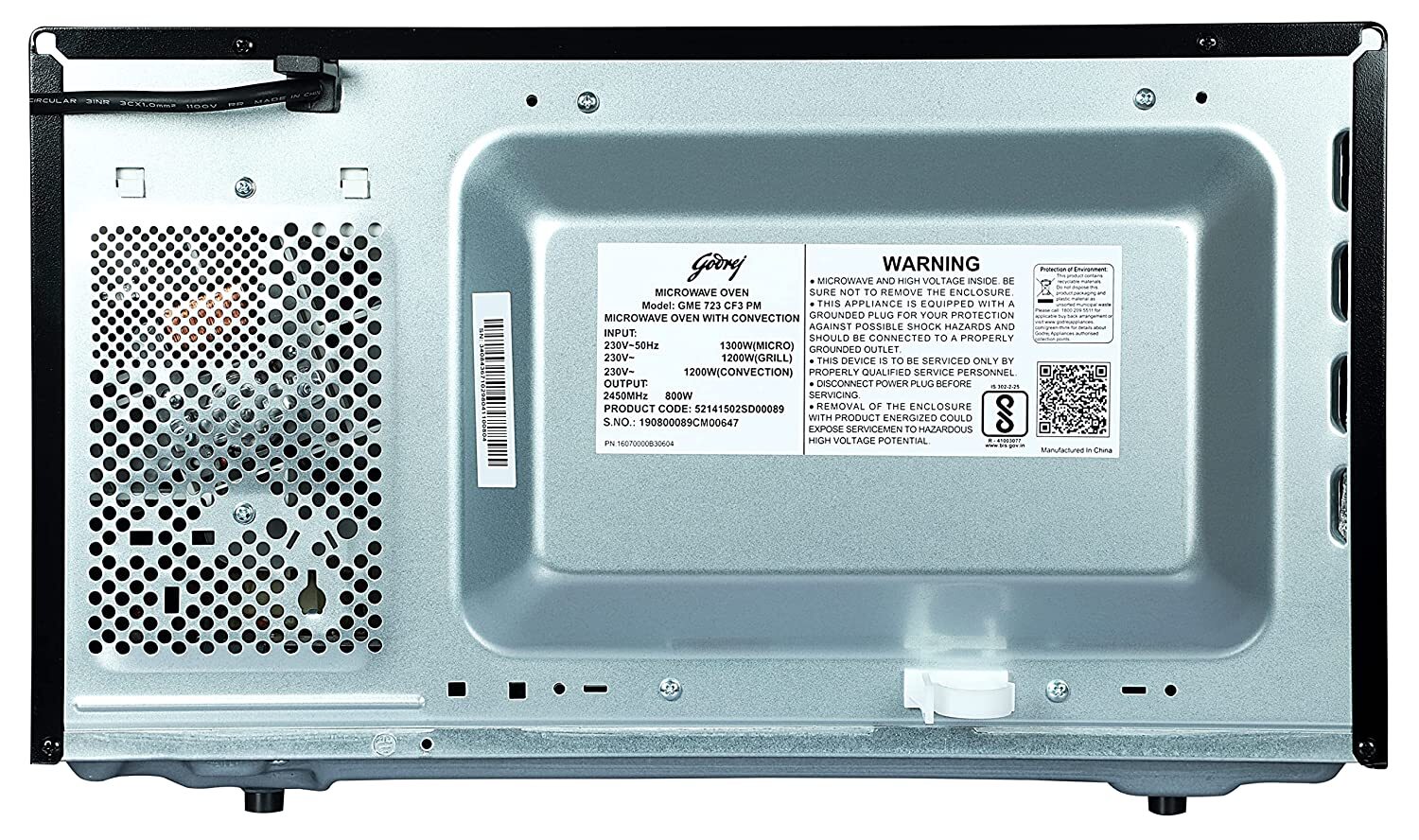 Microwave Oven.