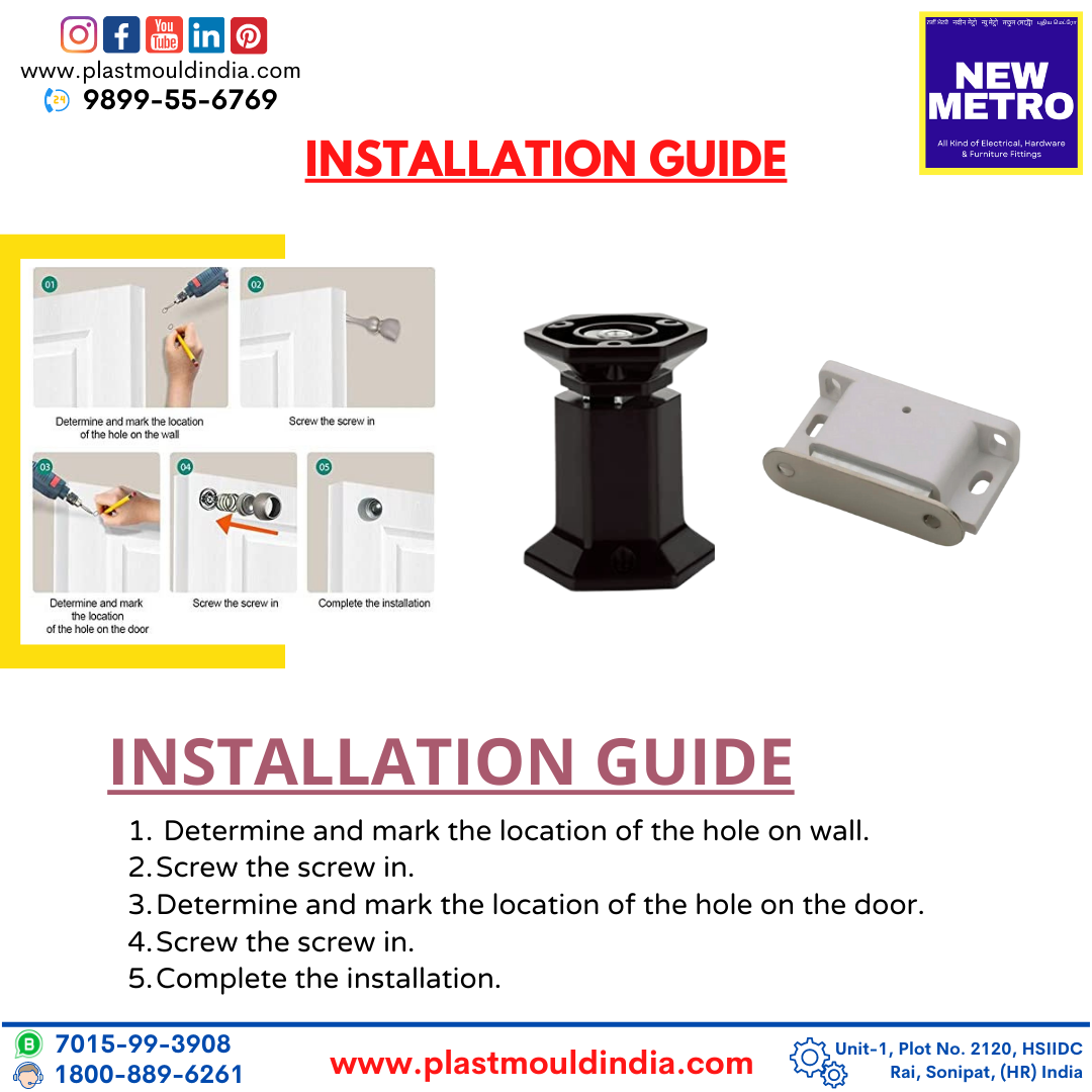 Door holder - Black