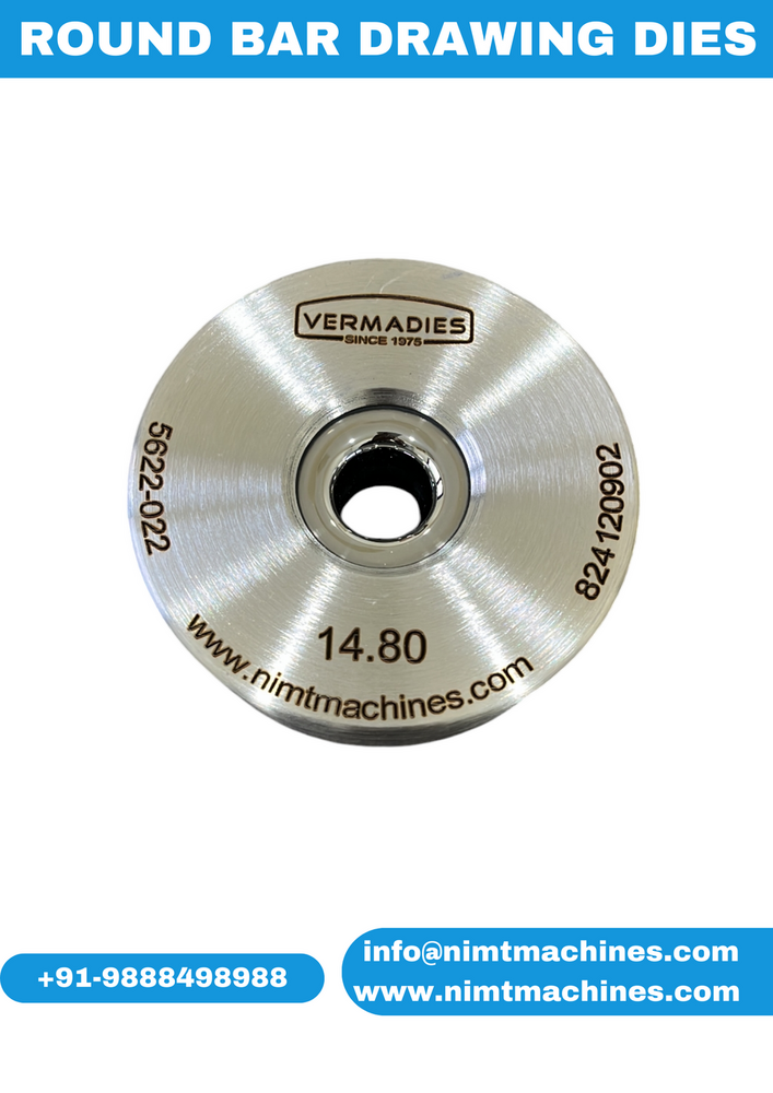 Round Bar Drawing Dies - Tungsten Carbide, Standard Size, Golden Finish | Industrial Stamping Solution