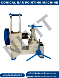 Conical Bar Pointing Machine - Cnc Technology, Semi-automatic Operation | Painted Finish, White/blue Color, 1 Year Warranty