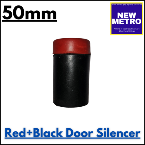 Red  Black Door Silencer -  50mm