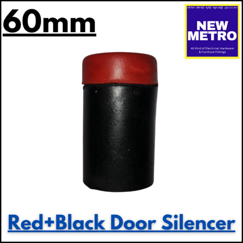 Red  Black Door Silencer -  60mm