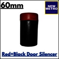 Red  Black Door Silencer -  60mm