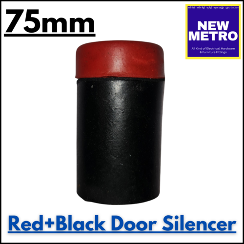 Red  Black Door Silencer -  75mm