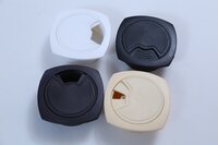 Square 3 Slot - Milky White