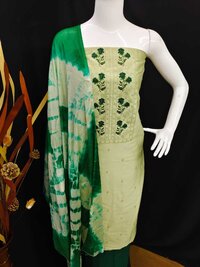 Gunj Green Jaam Cotton Dress Material