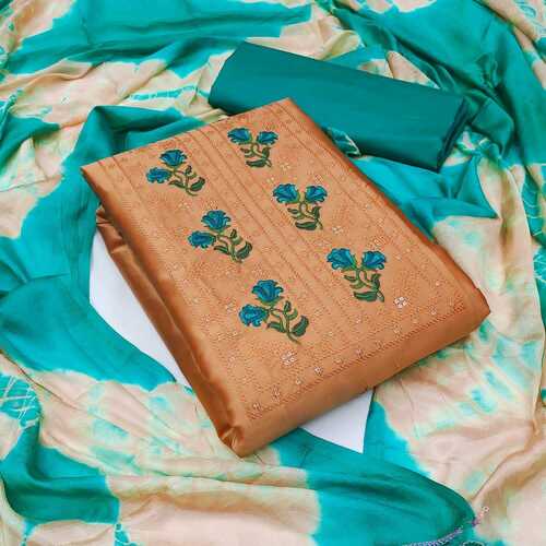 Gunj Brown Jaam Cotton Dress Material
