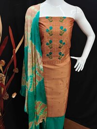 Gunj Brown Jaam Cotton Dress Material
