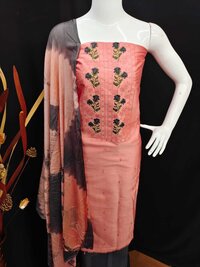 Gunj Pink Jaam Cotton Dress Material