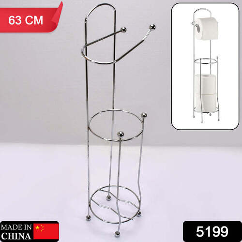 TISSUE ROLL STAND 63CM HIGH QUALITY STEEL STAND FOE TOILET HOME USE STAND