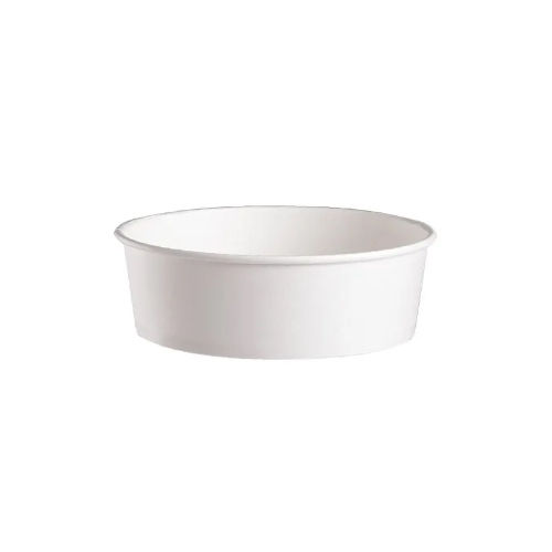 White Round Paper Containers