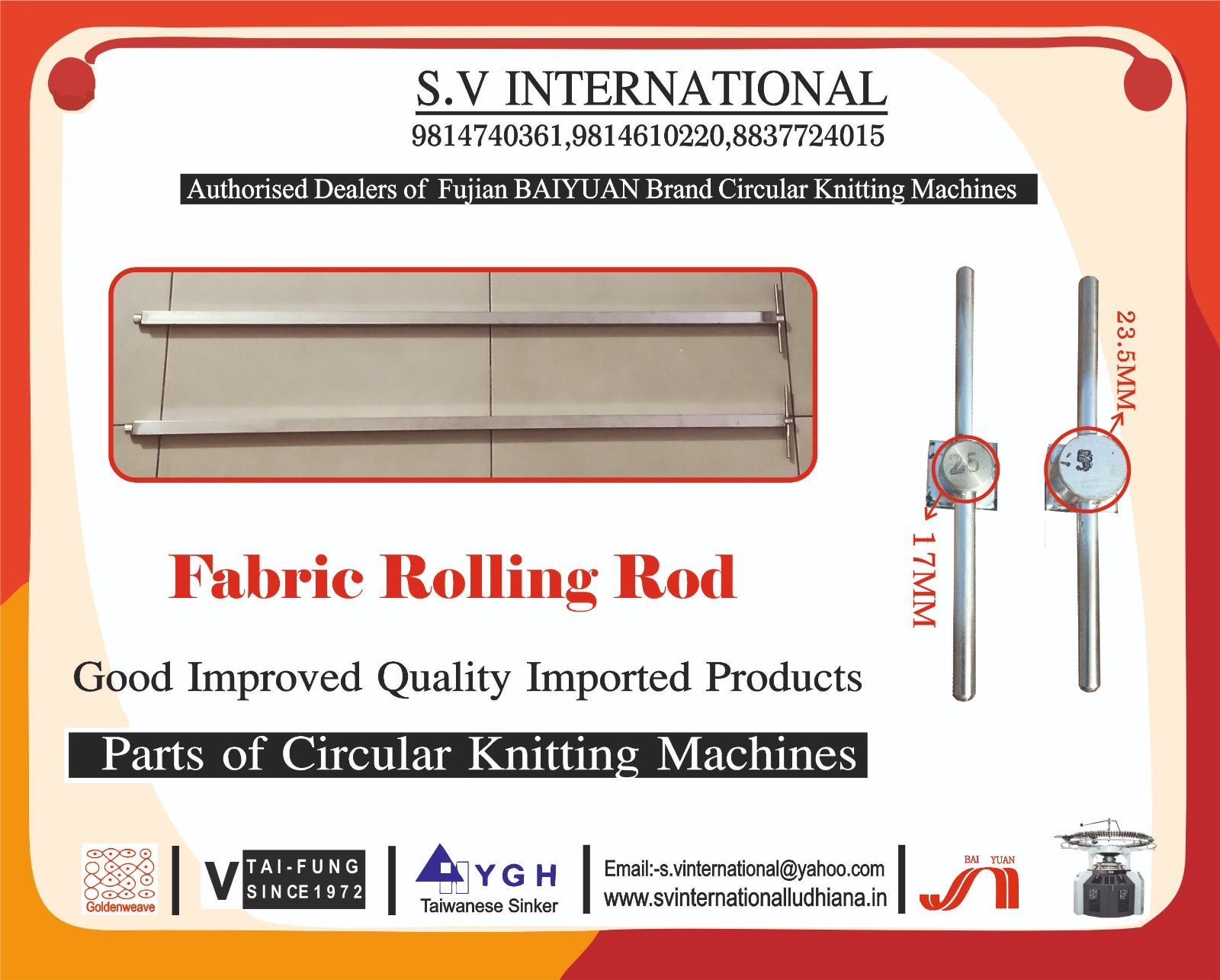 Fabric Rolling Rod