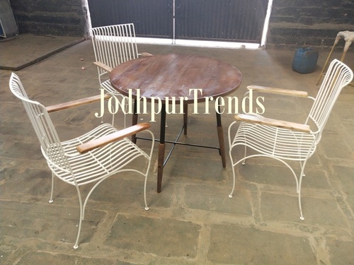 Round Dining Table With Three  Chair