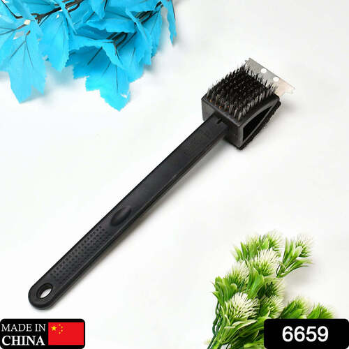 Black 2 Side Use Brush Scarp Cleaning Brush & Wire Brush For Garage Use - Application: As Per Product Requirement