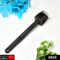 Black 2 Side Use Brush Scarp Cleaning Brush & Wire Brush For Garage Use