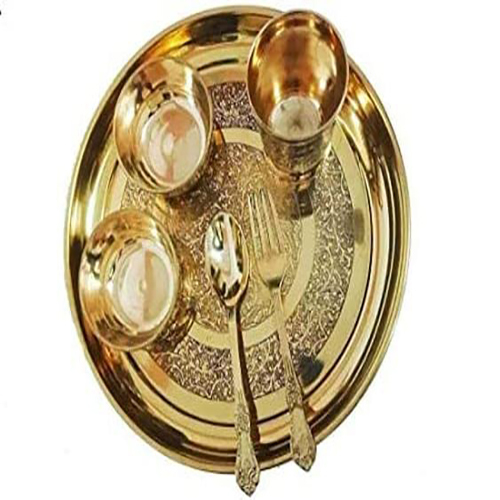 TamraPatra Brass Dinner Set of 7 peices