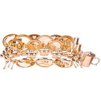 Gold Tamrapatra Bronze (kansa) Dinner Set Big  49 Pieces