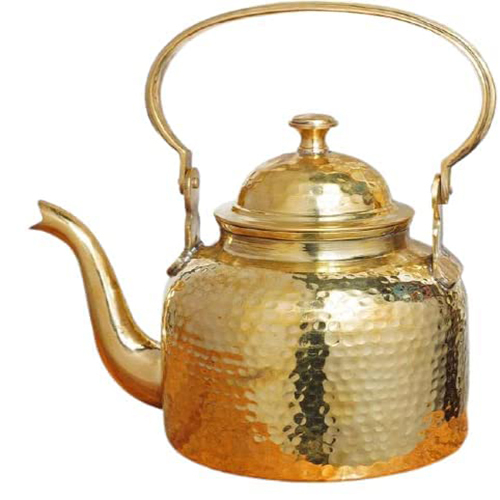 TamraPatra Brass Kettle Hammered stovetop (2000 ml)