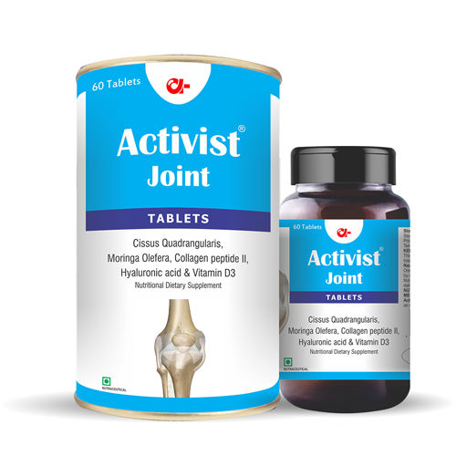 Activist Joint With Cissus Quadrangularis 60 Tablets - Shelf Life: 18 Months