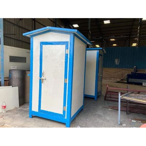 White-Blue 6X4 Prefab Portable Security Cabin