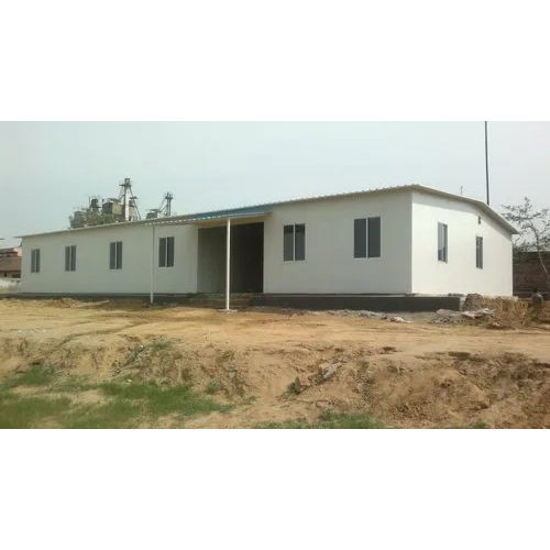 Off White Prefabricated Site Office