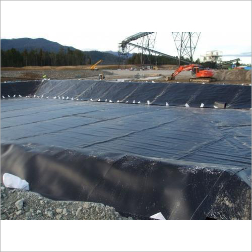HDPE Geomembrane - 300/500 Micron, Black Sheet | Water Retaining, High Strength, ISI 15351-2015 Compliant, Seepage Prevention