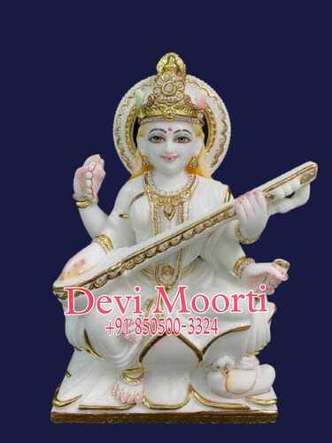 White Saraswati Statue