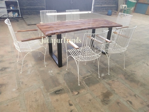 Industrial  Dining Table With 6 Chair