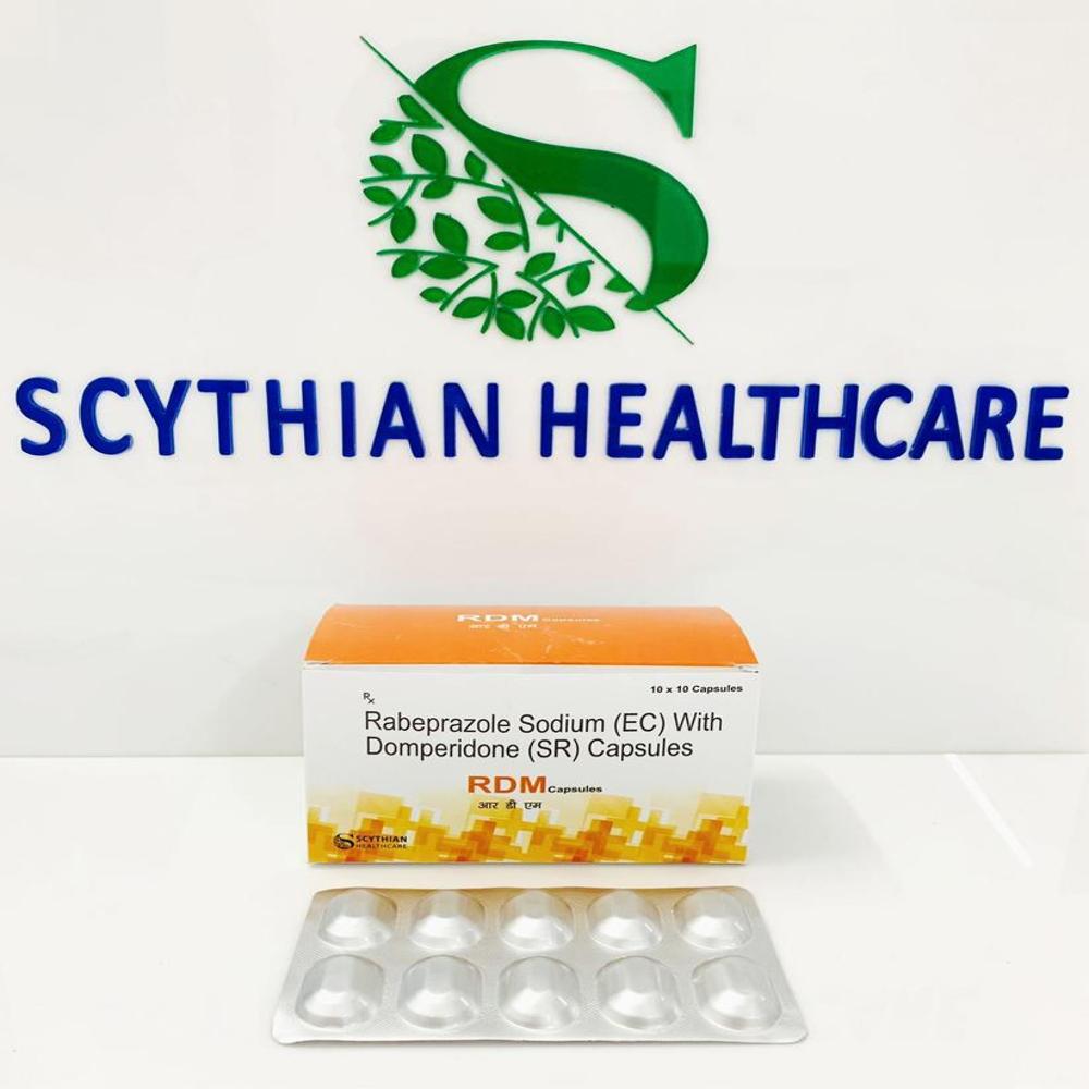Rabeprazole Sodium EC & Domperidone SR Capsules - 30mg, Simplifies Digestion for Adults | 50 Capsules, Store in Dry Place