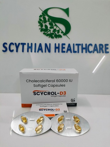 60000 IU Cholecalciferol Softgel Capsules