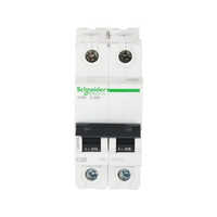 Schneider 6-32 Amp 2 Pole Mcb - Double Pole, 60 Hz, 240v Is/iec60947-2 Certified, 25ka Breaking Capacity | White, Electric Function, Double Phase