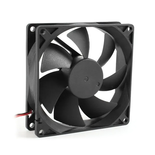 DC Cooling Fan - Metal, 75mm-120mm Size, Black Color, 12V & 24V Voltage | Energy Efficient, Quiet Operation, Wall Mounted Installation