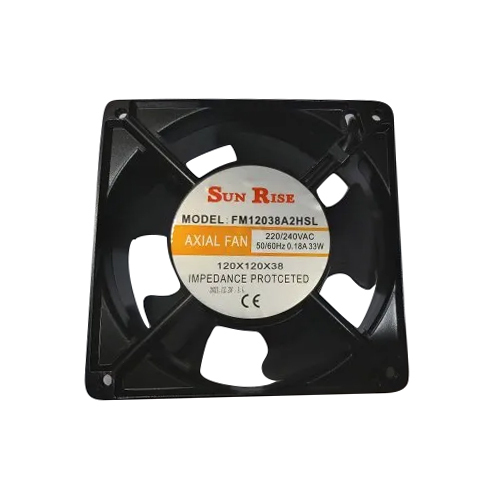 Black 220 Vac Ac Fan