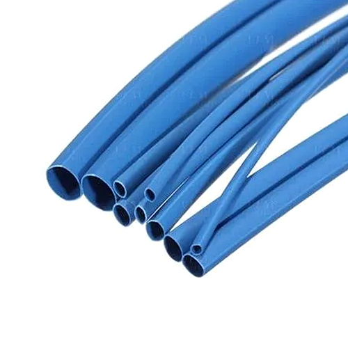 PVC Heat Shrink Sleeve - PVC Material, 5M Length, 2-12mm Inner Diameter, Blue Color | 2:1 Shrink Ratio, -40 to 125Â°C Operating Temperature, 10.4MPa Tensile Strength