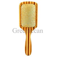 Bamboo Paddle Hair Brush - Flat Shape, 12 Pack | Ideal For Hotel, Household, And Professional Use, Unisex And Women's Design