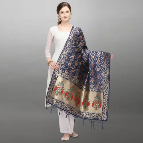 Indian Ladies Banarasi Silk Dupatta