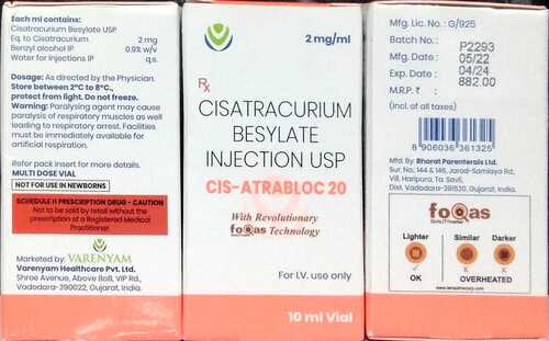 CIS-ATRABLOC  2MG/ML 10ML VIAL