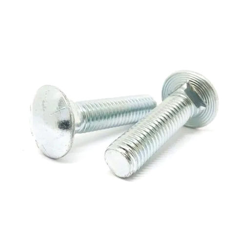 Silver Mild Steel Carriage Bolts