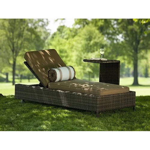 Swimming Pool Wicker Lounger