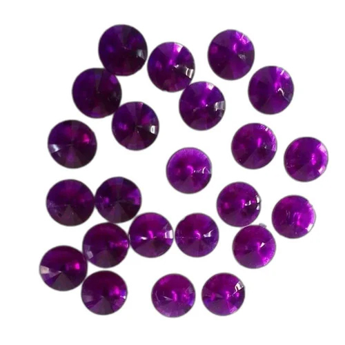 18mm Purple Plastic Beads