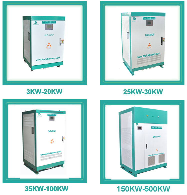 120/240V 60Hz Split phase to 380V 50hz 3 phase converter