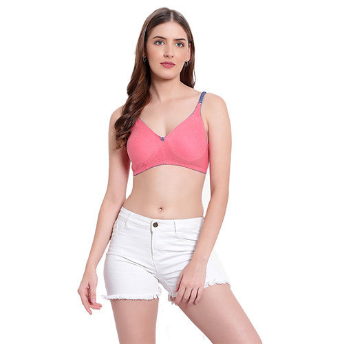 Love Bell Women Bra - Seamless Moulded Full Coverage Cotton Bra (B, Hot Red  Plain, 32): Buy Online at Best Price in UAE 