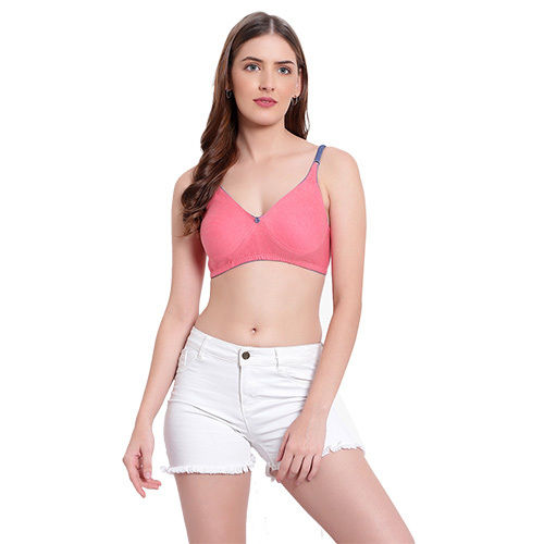 Melange Non Padded Pink T Shirt Bra