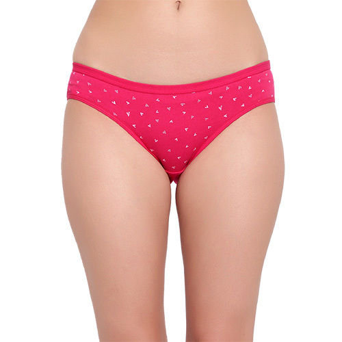 Cotton Assorted Prints Pink Panty