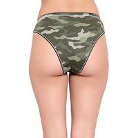 Nylon Camouflage Print Tanga Panty