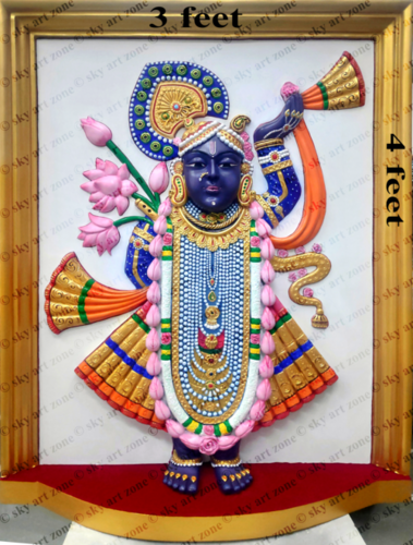fiberglass shreenathji wall mural