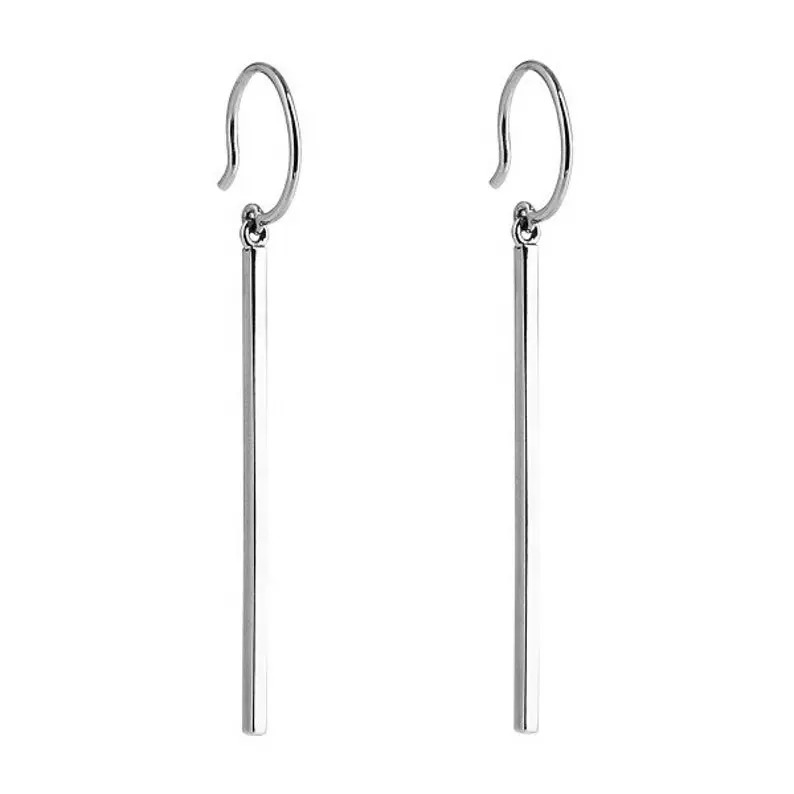 925 Sterling Silver Handmade Chime Bar Earrings