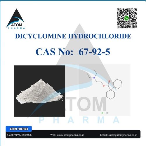 Dicyclomine Hydrochloride Api Powder Cas No: 67-92-5